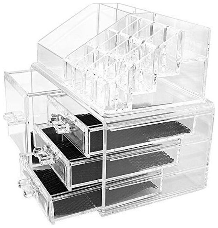 Acrylic Jewelry Cosmetic Organizer 4 Drawer Set (1 Large 3 Small Drawers)-Multilayer
Acrylic Jewelry Cosmetic Organizer 4 Drawer Set (1 Large 3 Small Drawers)-Multilayer