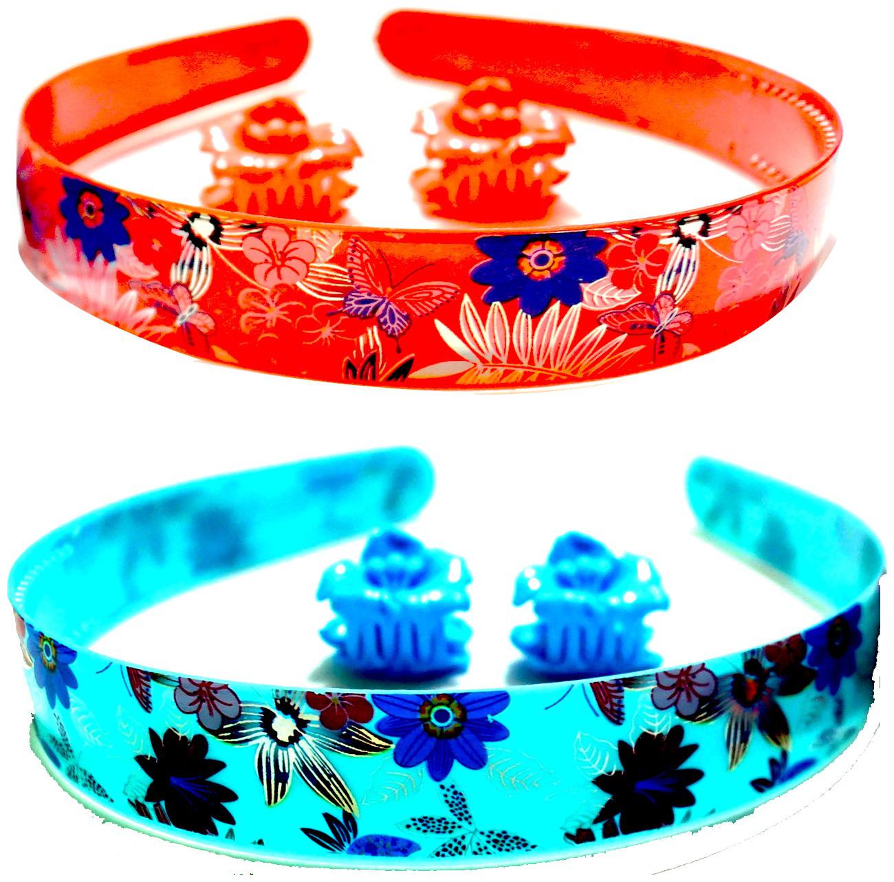 ADR Combo of Sky Blue Red Hair band with Pair Flower Design clip For Women Girls (Random Design)
ADR Combo of Sky Blue Red Hair band with Pair Flower Design clip For Women Girls (Random Design)