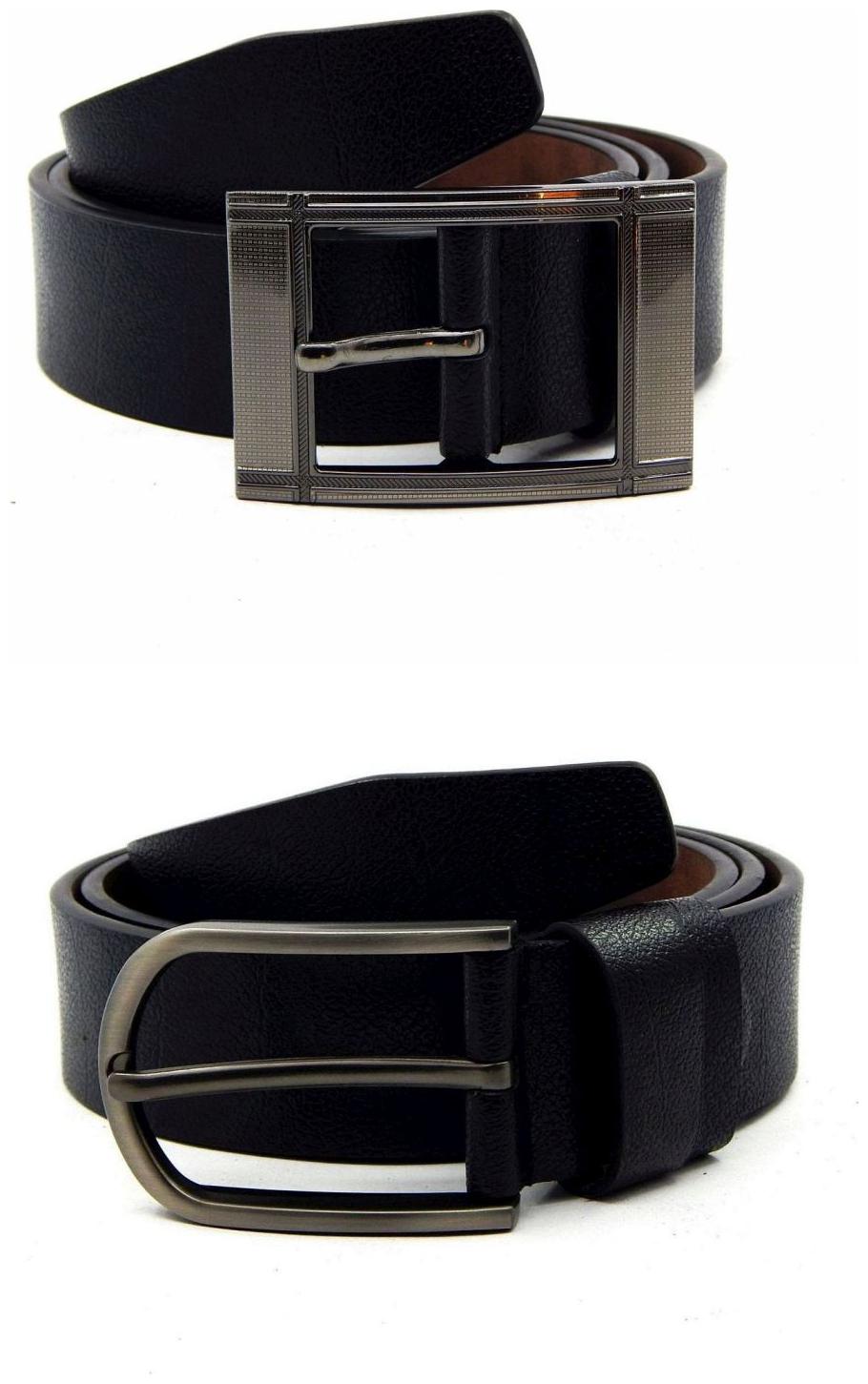 Els Black Synthetic Leather Belts For Men 
Els Black Synthetic Leather Belts For Men