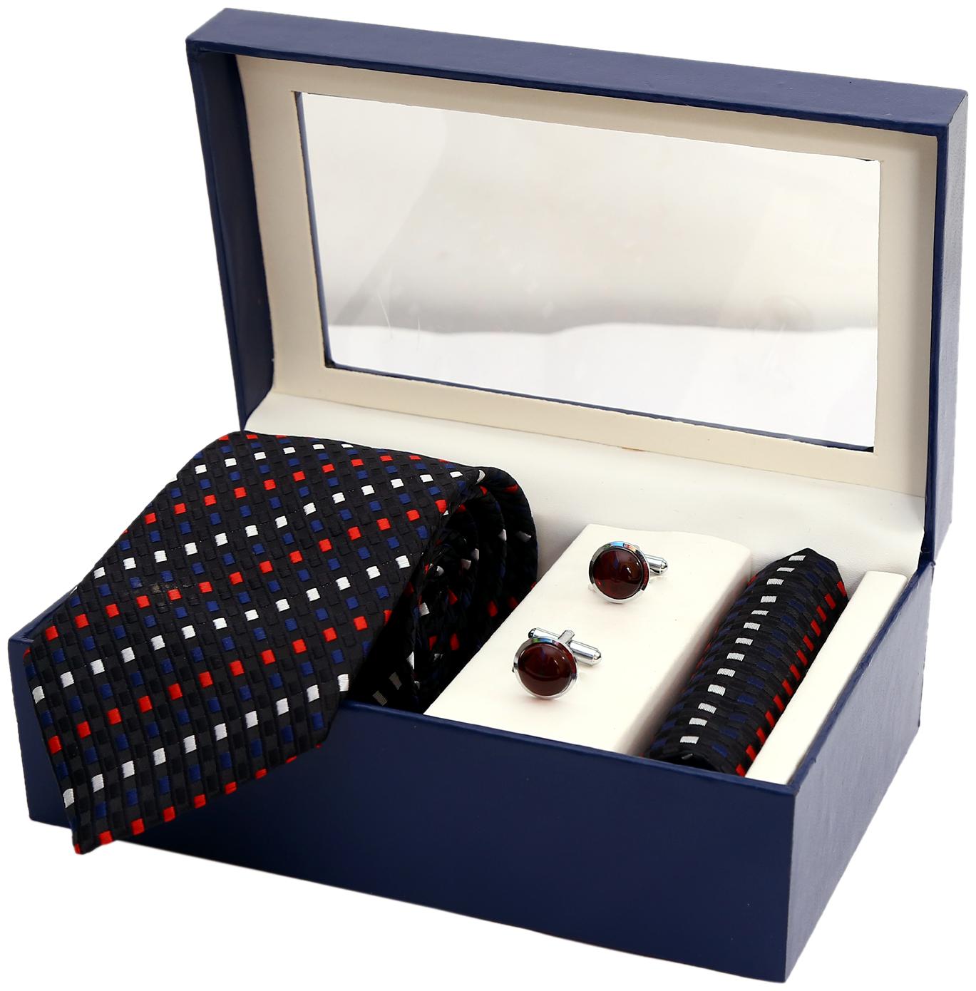 Indie Kingzlay Multi Color Geometrical Design Micro Jacquard Tie Pocket square and Cufflink Set for Men (Pack of 3)
Indie Kingzlay Multi Color Geometrical Design Micro Jacquard Tie Pocket square and Cufflink Set for Men (Pack of 3)
