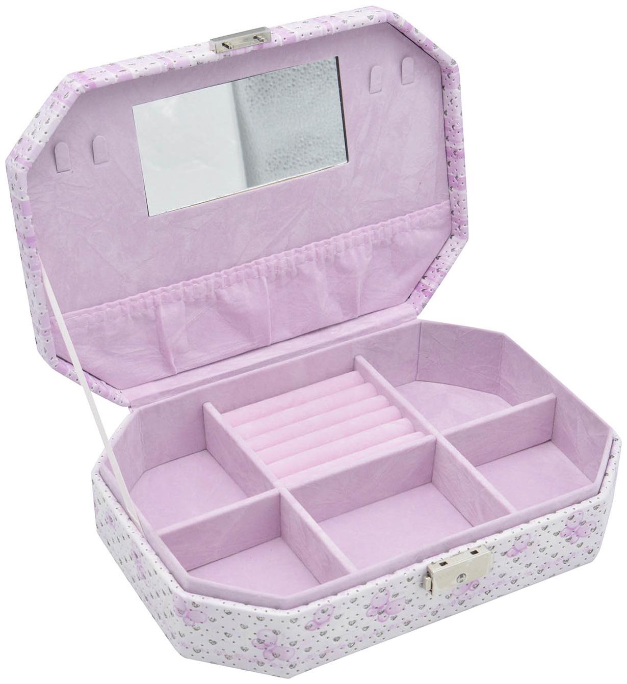 Kookee Jewellry Organizer Box with Mirror 6 Section - Purple Butterfly Print
Kookee Jewellry Organizer Box with Mirror 6 Section - Purple Butterfly Print