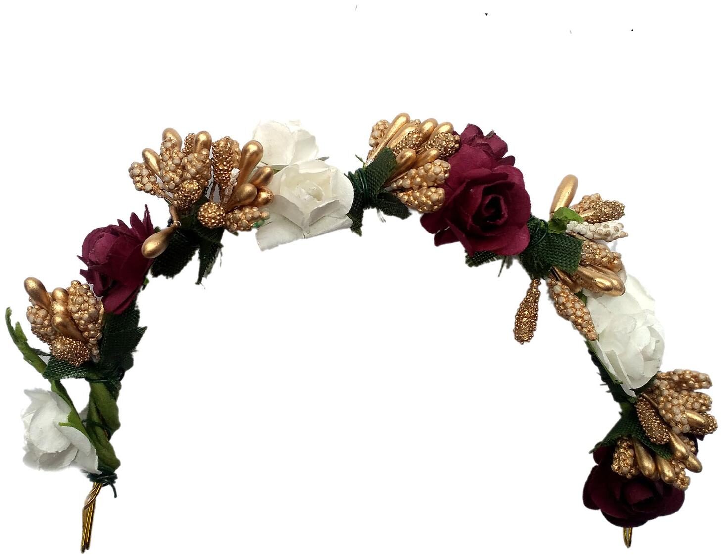 Maahal Stylish New Juda Gajra Bun Hair Flower Gajra for Wedding and Parties Use for Women in Multicolor
Maahal Stylish New Juda Gajra Bun Hair Flower Gajra for Wedding and Parties Use for Women in Multicolor