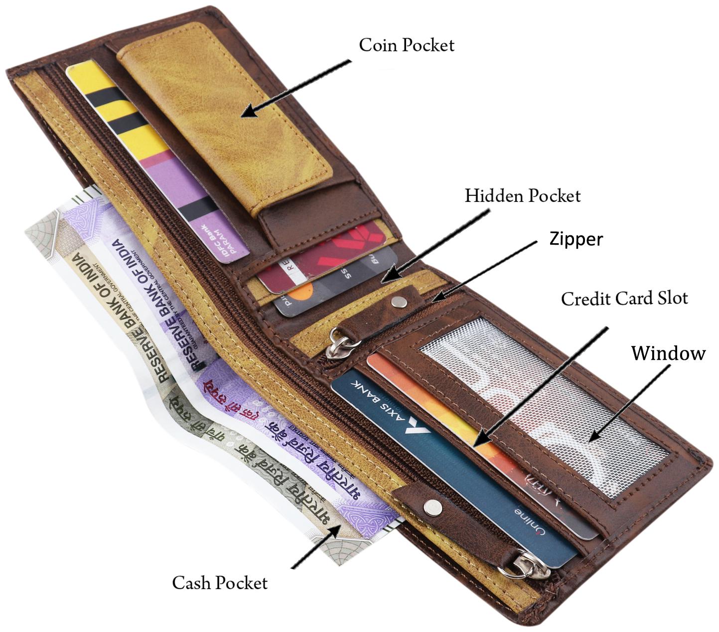 Royal Craft Men Brown Pu Bi-Fold Wallet ( Pack of 1 )
Royal Craft Men Brown Pu Bi-Fold Wallet ( Pack of 1 )