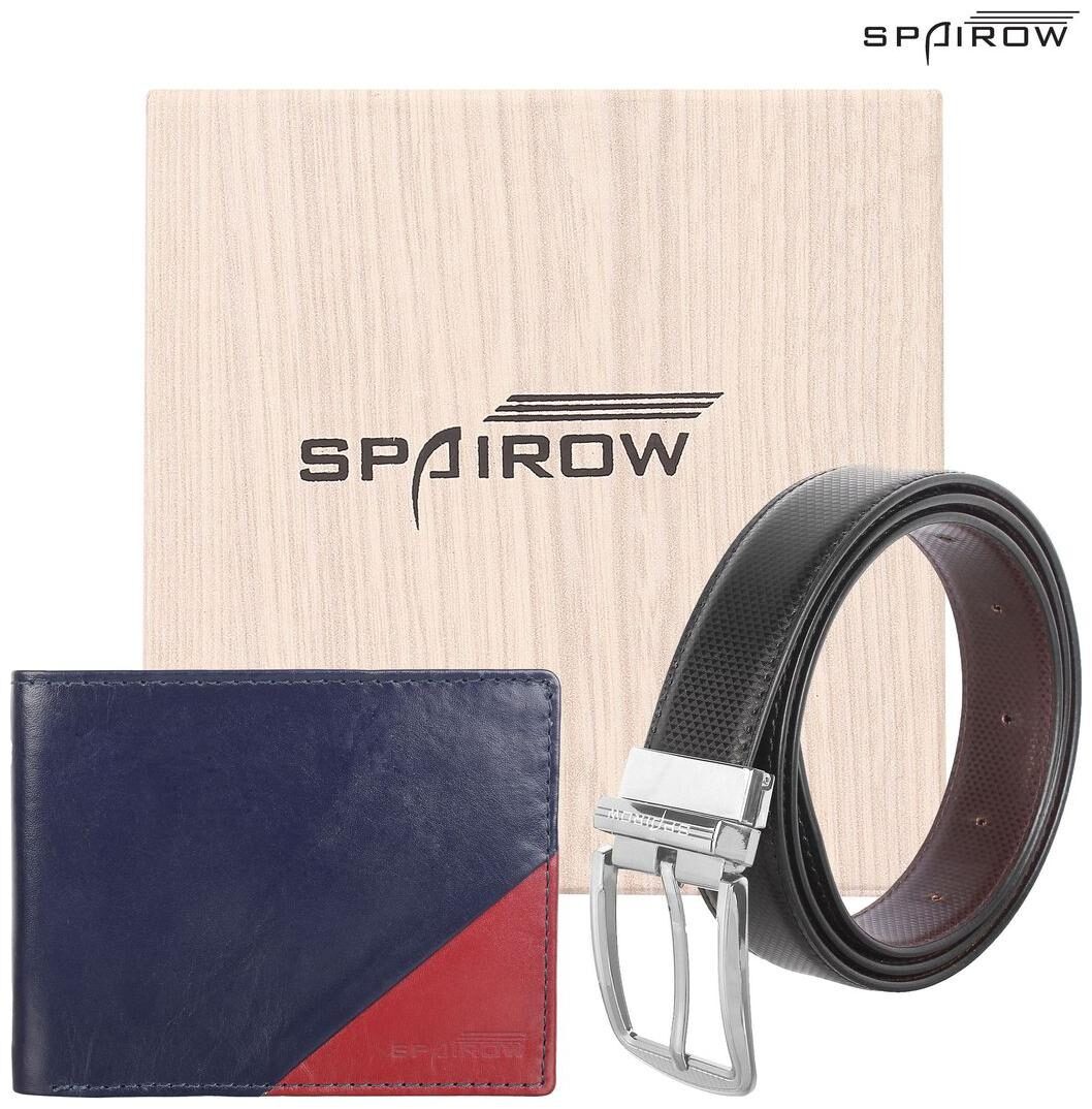 SPAIROW Gentle Blue Men S Leather Wallet Belt Combo (GTL-0203 TG-0102R) (Reversible) (6 Card Slot 1 Coin Pocket)
SPAIROW Gentle Blue Men S Leather Wallet Belt Combo (GTL-0203 TG-0102R) (Reversible) (6 Card Slot 1 Coin Pocket)