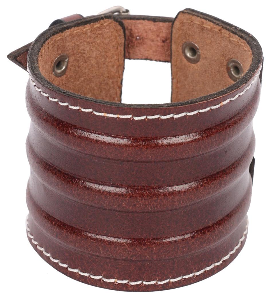 ZIVOM Genuine Brown Leather Stitched Vein Wrist Band Bracelet
ZIVOM Genuine Brown Leather Stitched Vein Wrist Band Bracelet