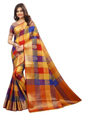 Aarti Apparels Women s Designer Bollywood Kanjivaram Silk Saree Kokila-1001 Multicolor
Aarti Apparels Women s Designer Bollywood Kanjivaram Silk Saree Kokila-1001 Multicolor
