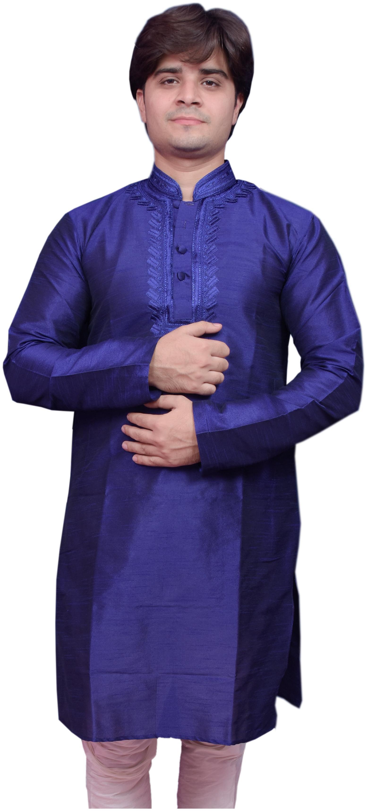 Adr Chikan (Diwali Special) Royal Blue Dupion Slik Hand Loop Mens Kurta Pyjama Set
Adr Chikan (Diwali Special) Royal Blue Dupion Slik Hand Loop Mens Kurta Pyjama Set