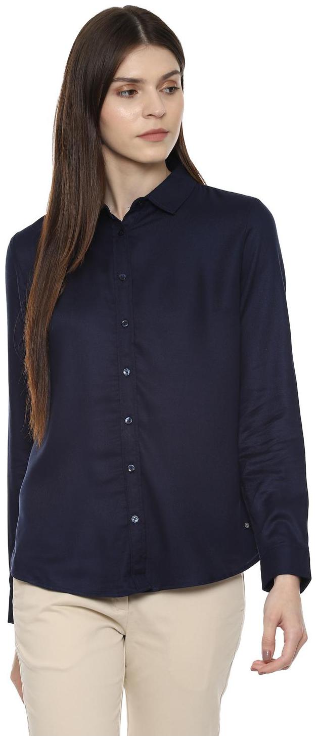 Allen Solly Women Blue Solid Regular Fit Shirt
Allen Solly Women Blue Solid Regular Fit Shirt