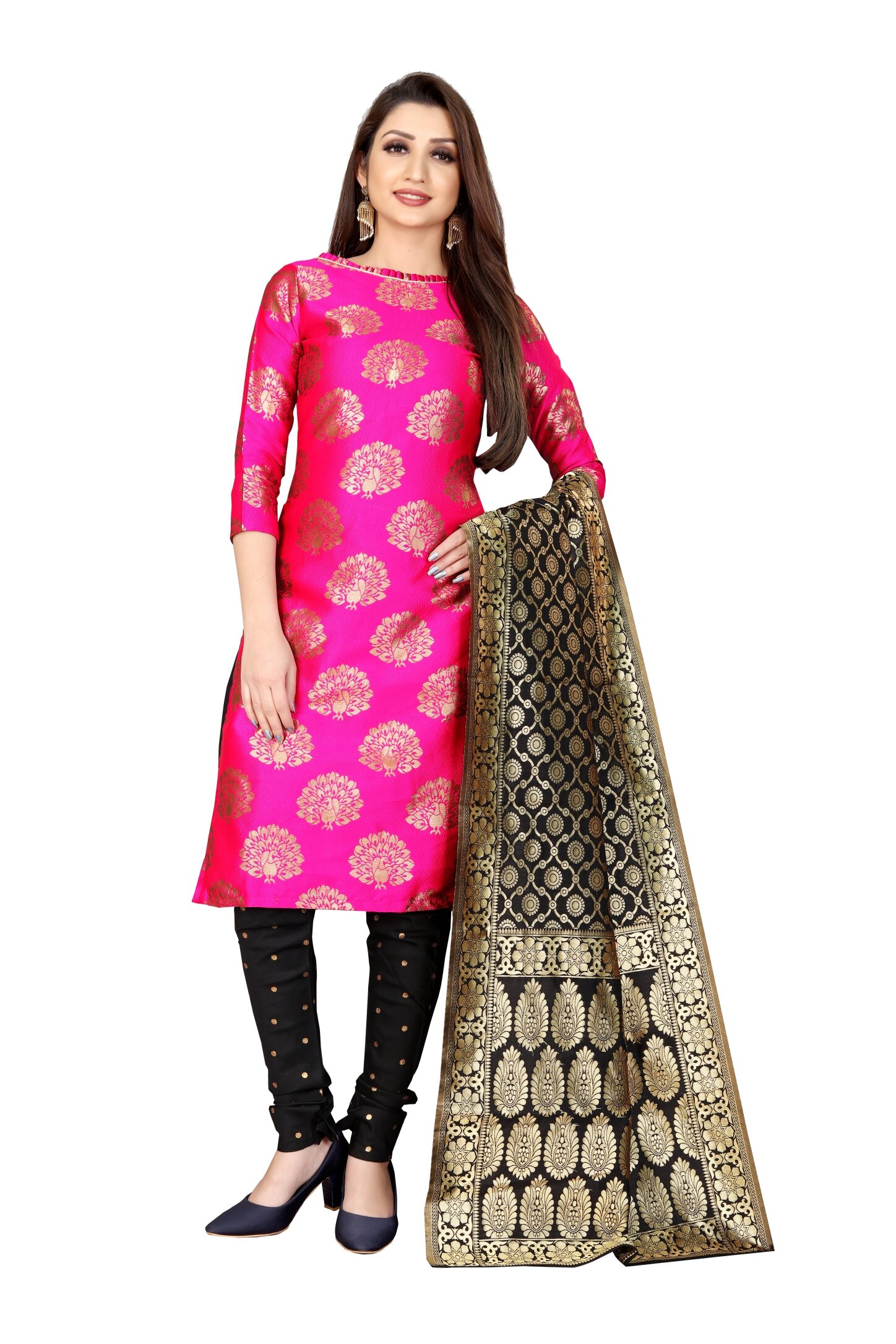 Anand Sarees Pink Unstitched Kurta with bottom dupatta With dupatta Dress Material
Anand Sarees Pink Unstitched Kurta with bottom dupatta With dupatta Dress Material