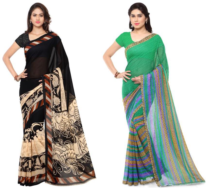 Anand Sarees Faux Georgette Multi Color Printed Pack Of 2 Saree With Blouse Piece ( 1134 1 1164 4 )
Anand Sarees Faux Georgette Multi Color Printed Pack Of 2 Saree With Blouse Piece ( 1134 1 1164 4 )