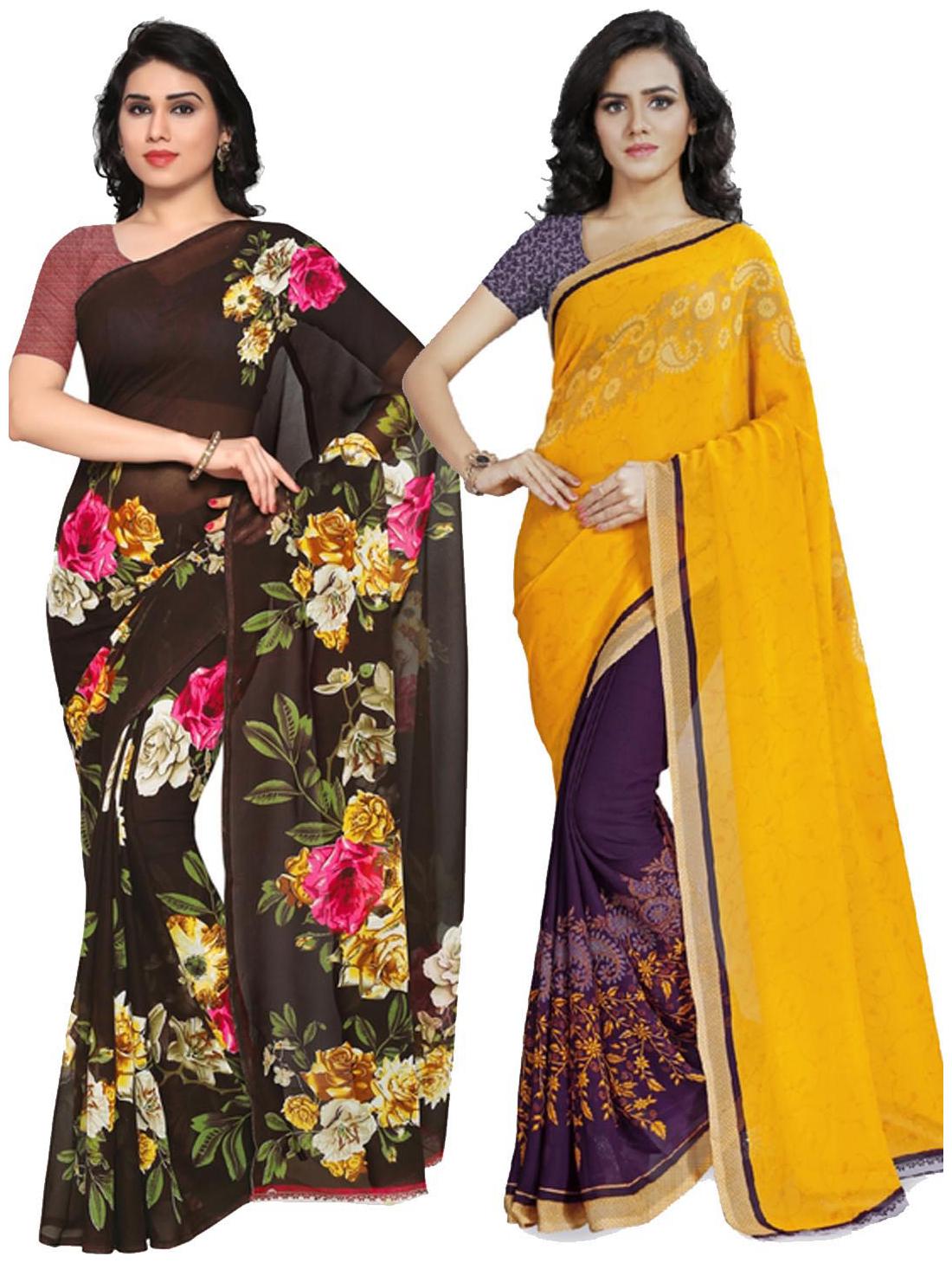 Anand Sarees Faux Georgette Brown-Yellow Multi Color Printed Combo Saree With Blouse Piece ( 1052 2 1190 2 )
Anand Sarees Faux Georgette Brown-Yellow Multi Color Printed Combo Saree With Blouse Piece ( 1052 2 1190 2 )