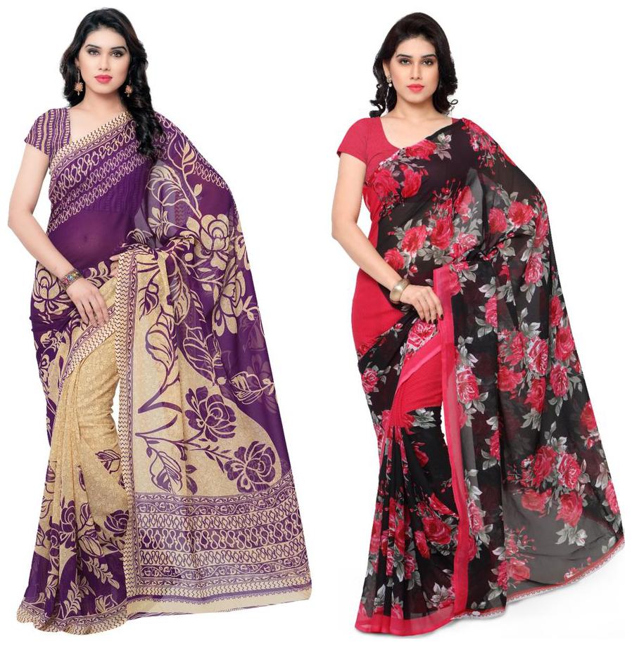 Anand Sarees Faux Georgette Multi Color Printed Pack Of 2 Saree With Blouse Piece ( 1086 6 1152 1 )
Anand Sarees Faux Georgette Multi Color Printed Pack Of 2 Saree With Blouse Piece ( 1086 6 1152 1 )