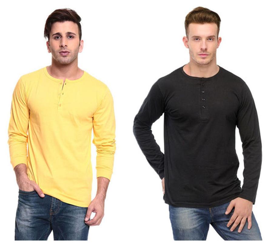 Ansh Fashion Wear Men Multi Regular fit Cotton Mandarin collar T-Shirt - Pack Of 2
Ansh Fashion Wear Men Multi Regular fit Cotton Mandarin collar T-Shirt - Pack Of 2
