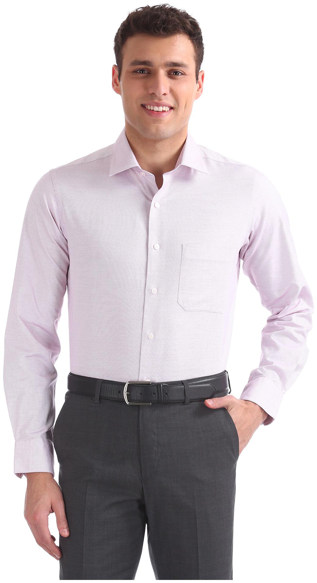 Arrow Men Regular fit Formal Shirt - Red