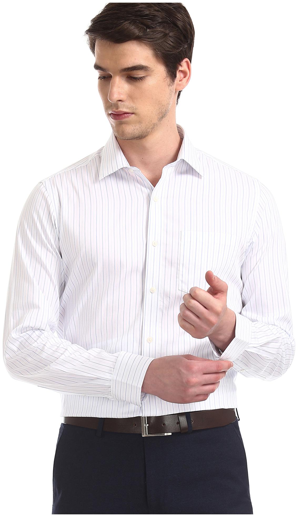Arrow Men Slim fit Formal Shirt - White