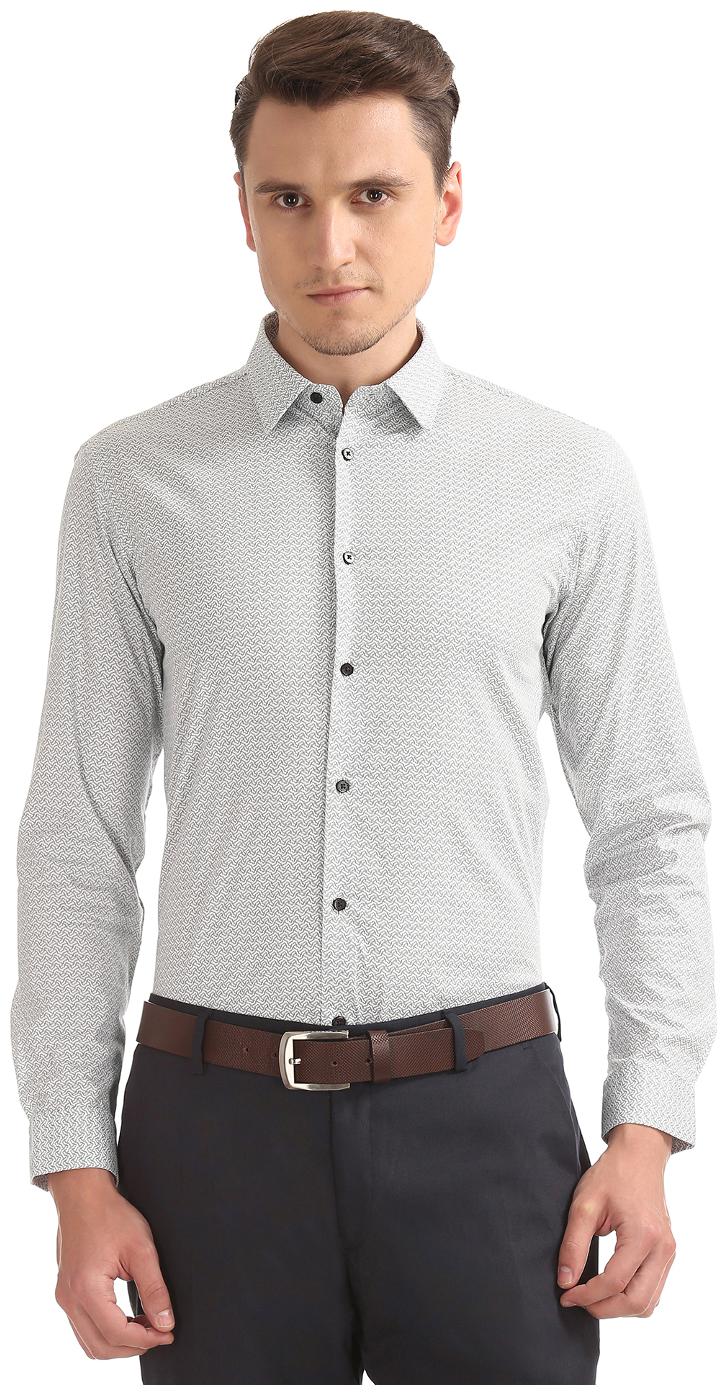 Arrow Men Slim fit Formal Shirt - White