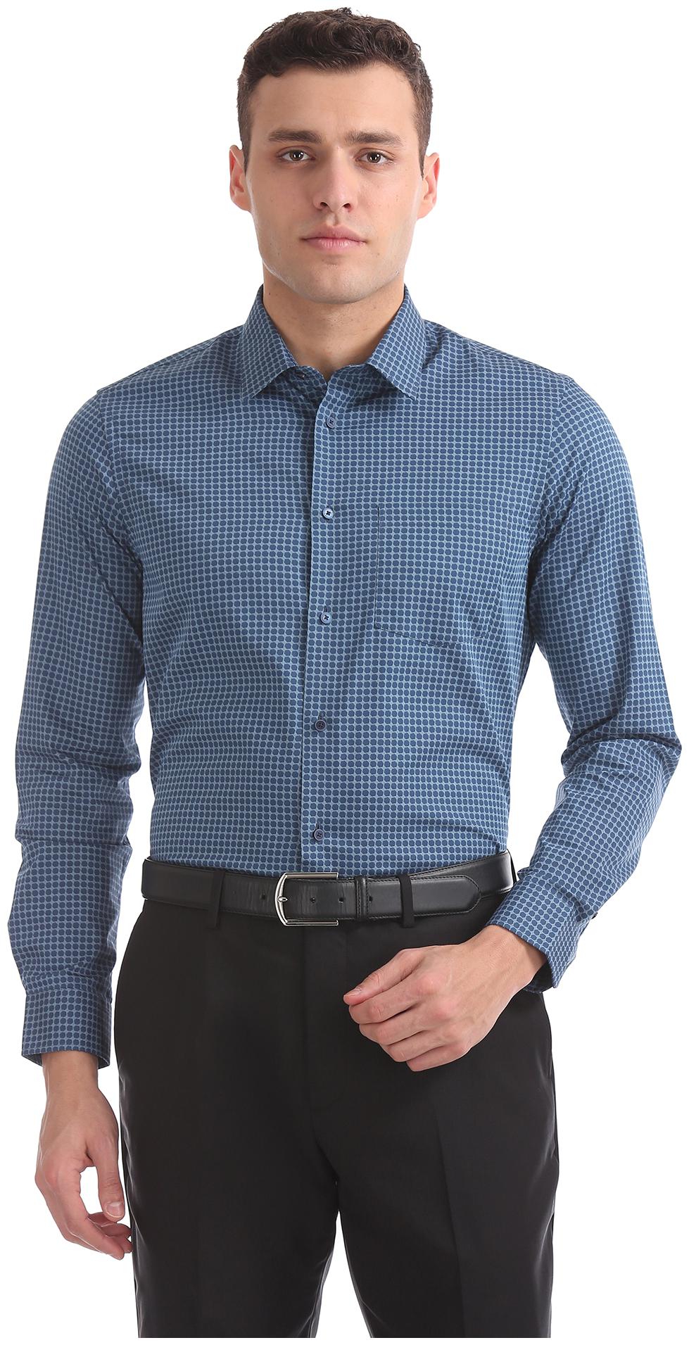 Arrow Men Slim fit Formal Shirt - Blue 
Arrow Men Slim fit Formal Shirt - Blue