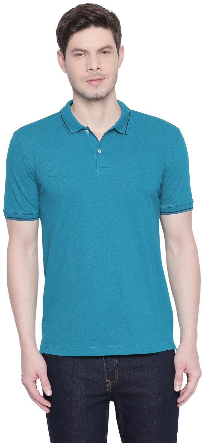 Byford By Pantaloons Men Blue Regular fit Cotton Blend Polo collar T-Shirt - Pack Of 1
Byford By Pantaloons Men Blue Regular fit Cotton Blend Polo collar T-Shirt - Pack Of 1