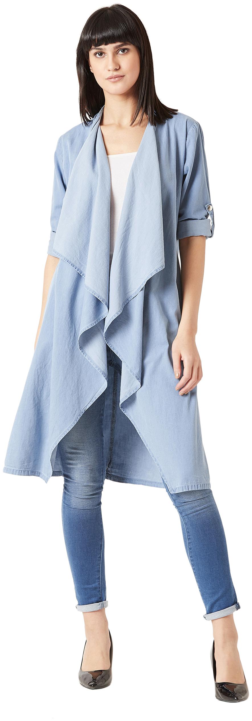 Miss Chase Women s Light Blue Open Front 3 4 Sleeves Solid Ice Wash Long Denim Shrug
Miss Chase Women s Light Blue Open Front 3 4 Sleeves Solid Ice Wash Long Denim Shrug