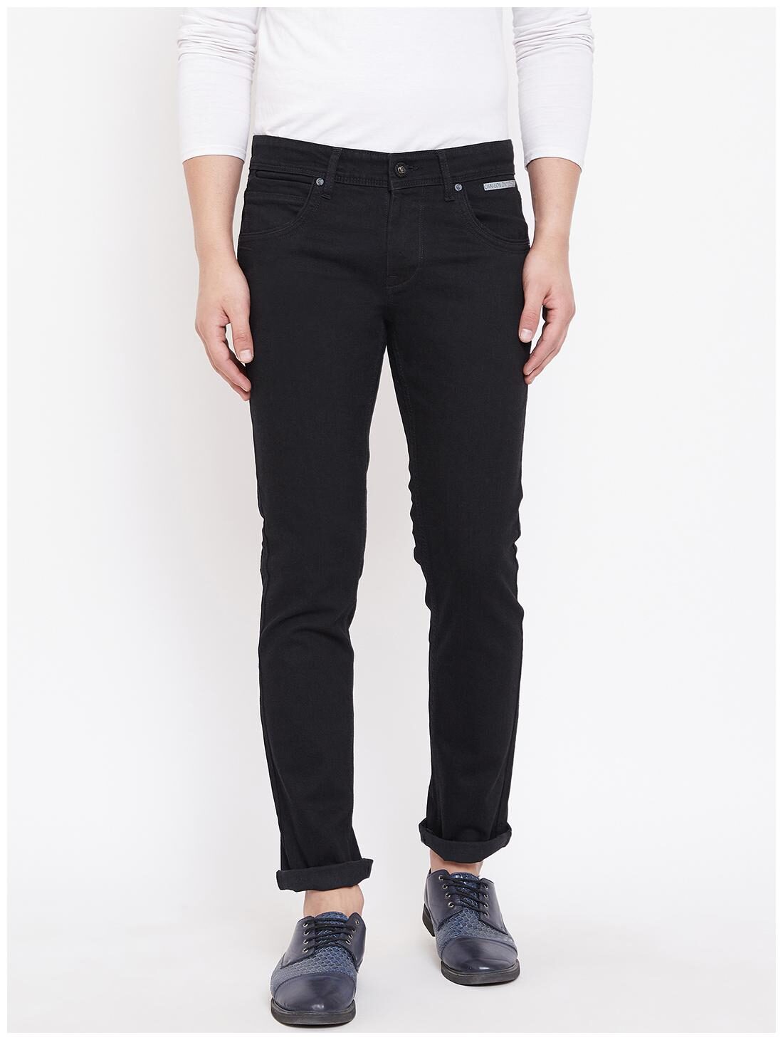 CANARY LONDON Men Black Slim Fit Jeans