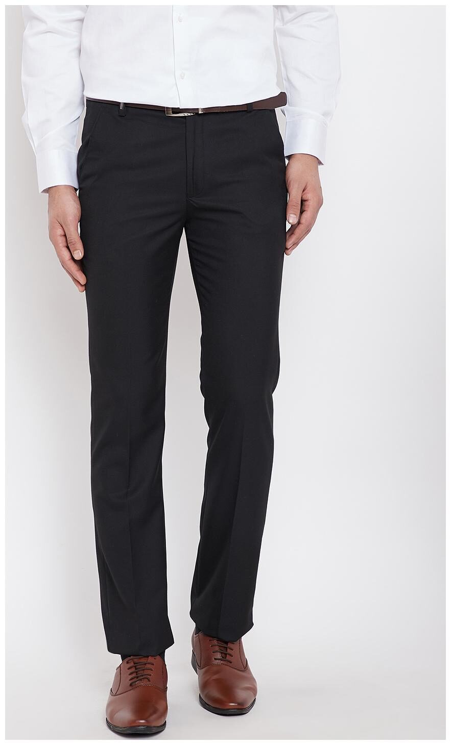 CANARY LONDON Men Solid Slim Fit Formal Trouser - Black
CANARY LONDON Men Solid Slim Fit Formal Trouser - Black