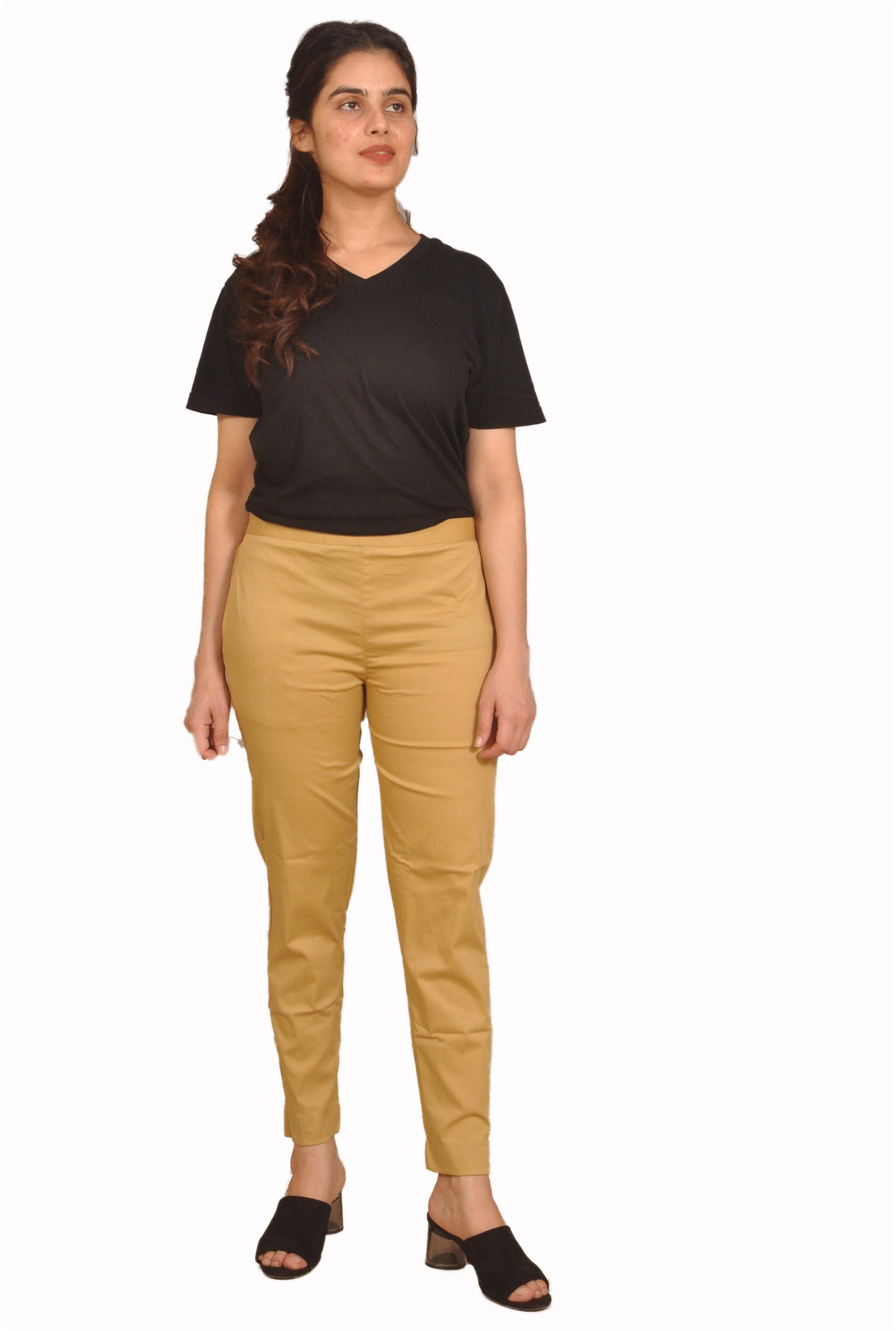 Chinmaya Womens Casual Solid Lycra Slim Fit Regular Trouser Pant With 2 Side Pocket (Beige)
Chinmaya Womens Casual Solid Lycra Slim Fit Regular Trouser Pant With 2 Side Pocket (Beige)