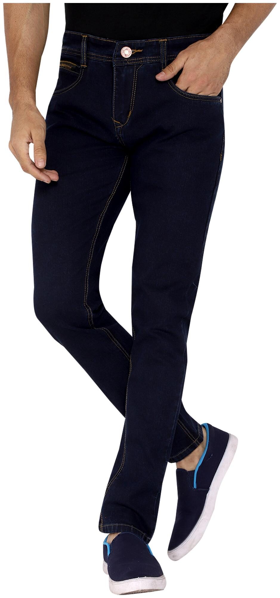 Classic Denim Men Blue Slim Fit Jeans