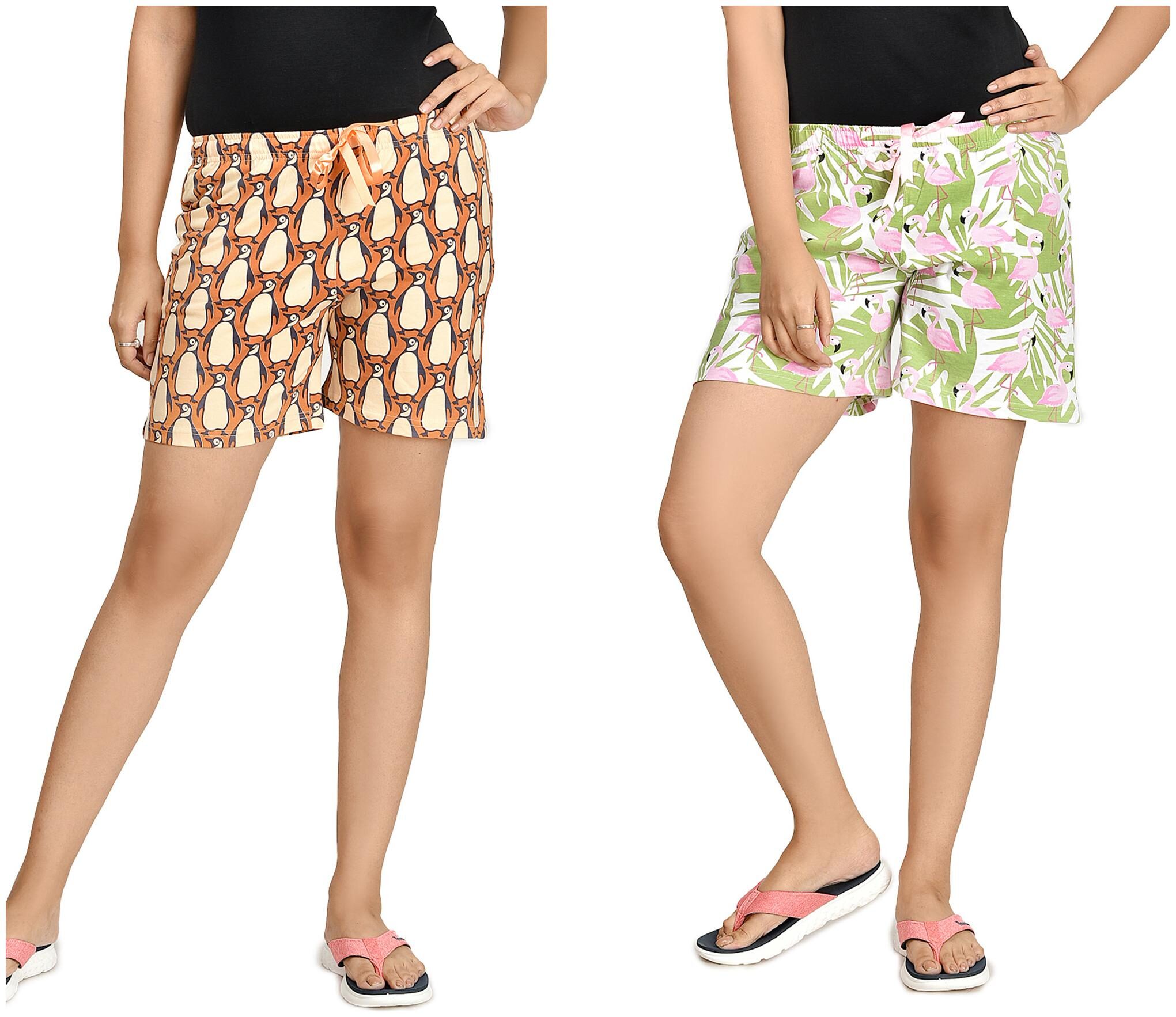 CLUB A9 Women Animal print Regular shorts - Assorted 
CLUB A9 Women Animal print Regular shorts - Assorted
