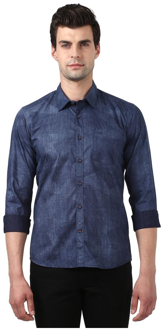 ColorPlus Men Blue Solid Regular Fit Casual Shirt 
ColorPlus Men Blue Solid Regular Fit Casual Shirt