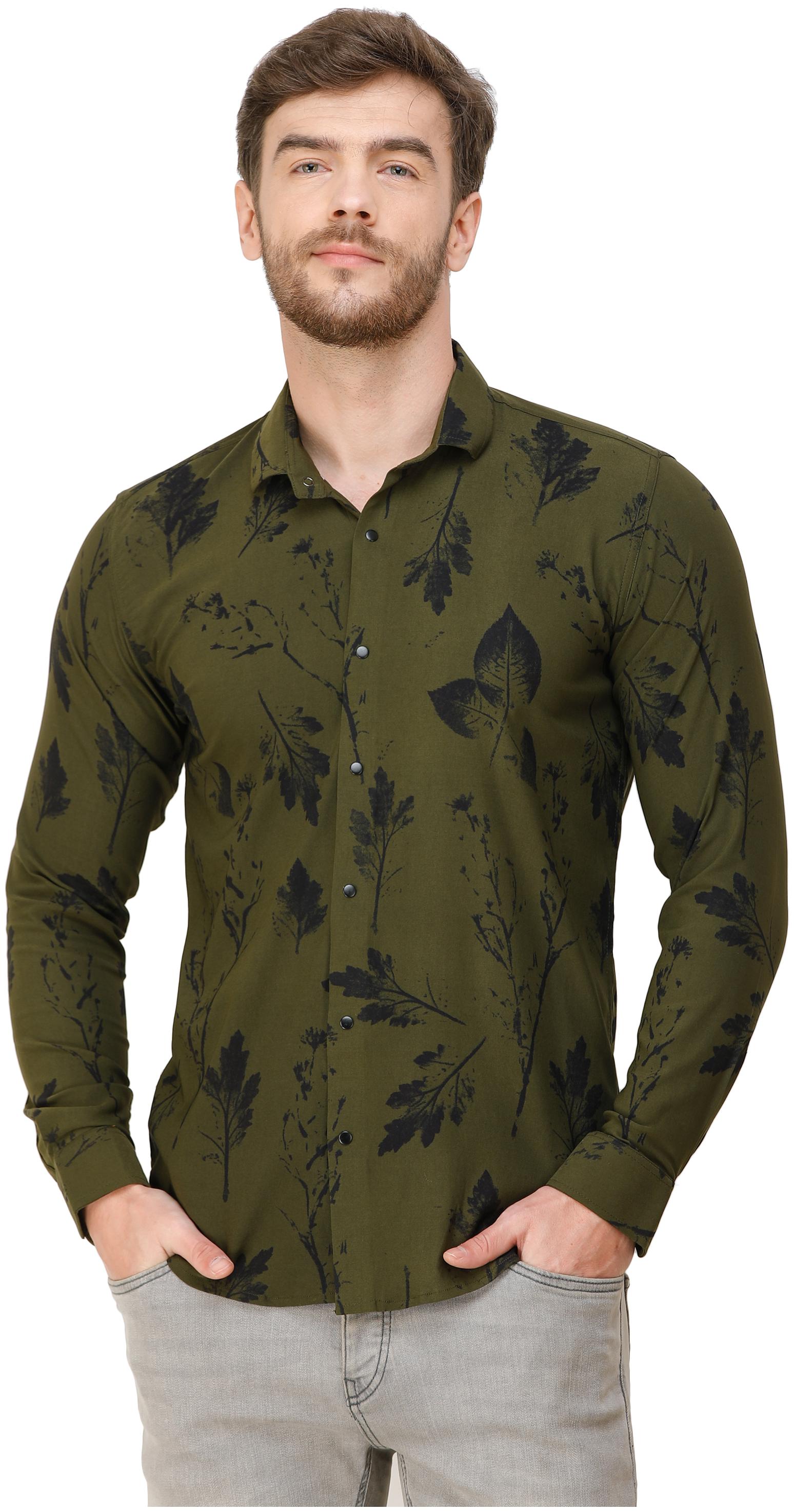 COLVYNHARRIS JEANS Men Green Floral Slim Fit Casual Shirt 
COLVYNHARRIS JEANS Men Green Floral Slim Fit Casual Shirt