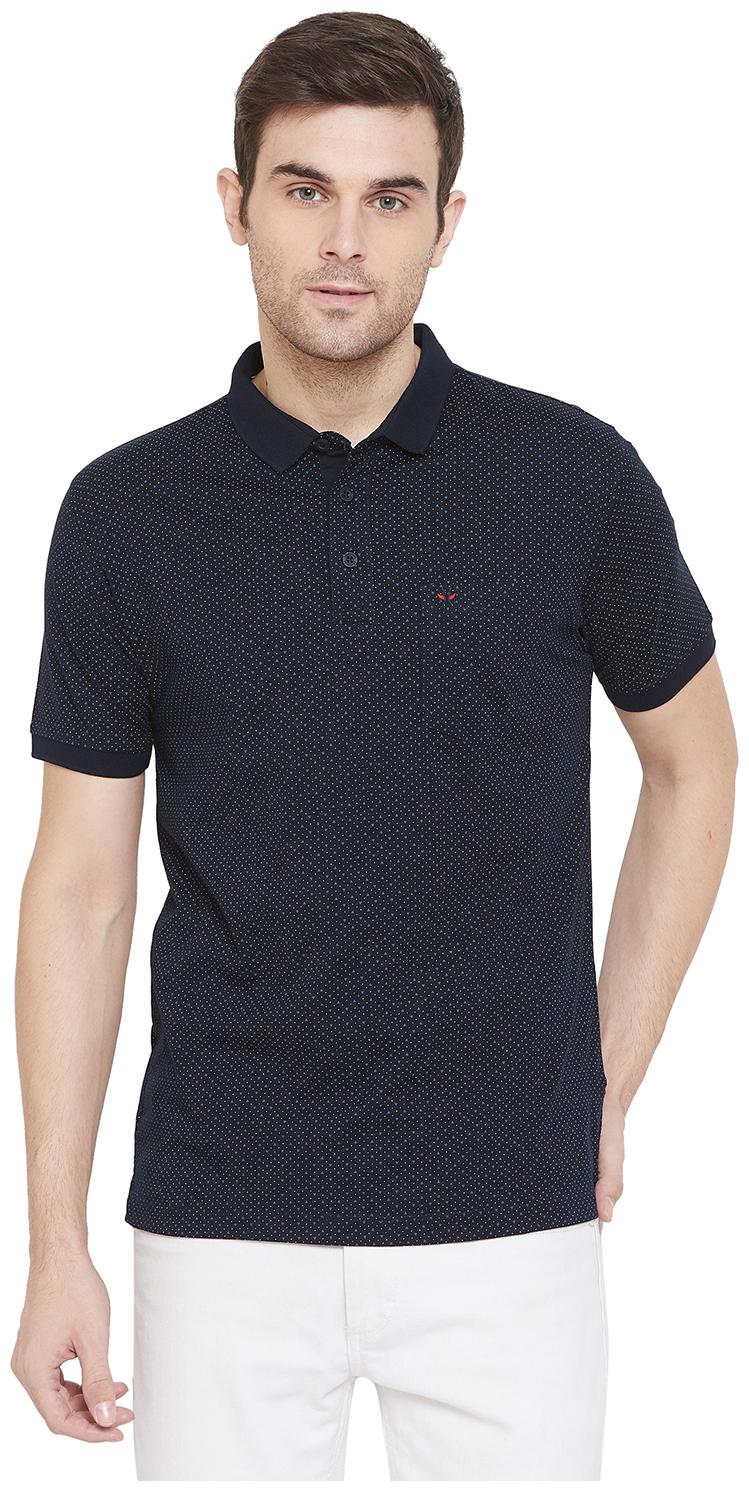 Crimsoune Club Men Navy blue Slim fit Cotton Blend Polo collar T-Shirt - Pack Of 1
Crimsoune Club Men Navy blue Slim fit Cotton Blend Polo collar T-Shirt - Pack Of 1