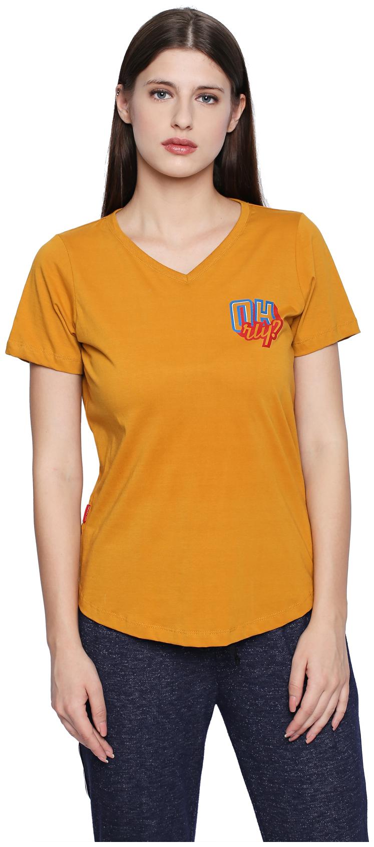 Cult Fiction Women Yellow Regular fit V neck Cotton T shirt
Cult Fiction Women Yellow Regular fit V neck Cotton T shirt