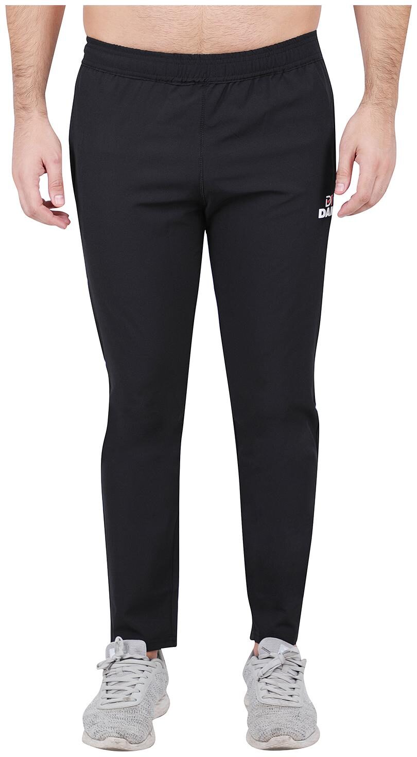 DAM Men Black Solid Regular fit Track pants
DAM Men Black Solid Regular fit Track pants