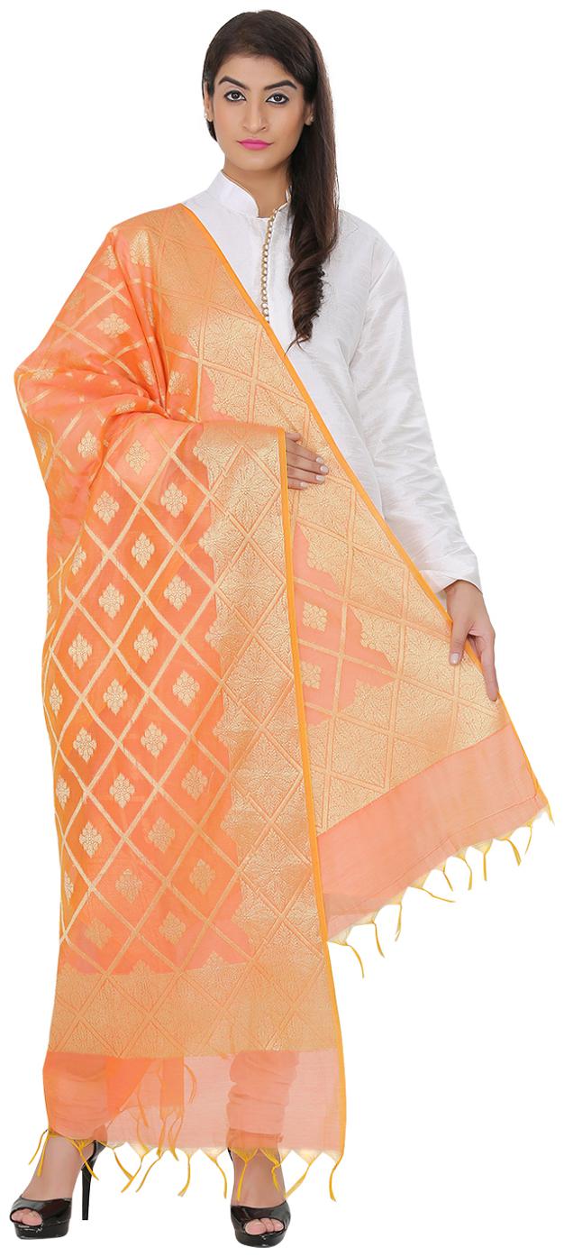 Devam Women s Turquoise gold Color Ethically Hand Crafted Designer Woven Dupatta With Zari
Devam Women s Turquoise gold Color Ethically Hand Crafted Designer Woven Dupatta With Zari