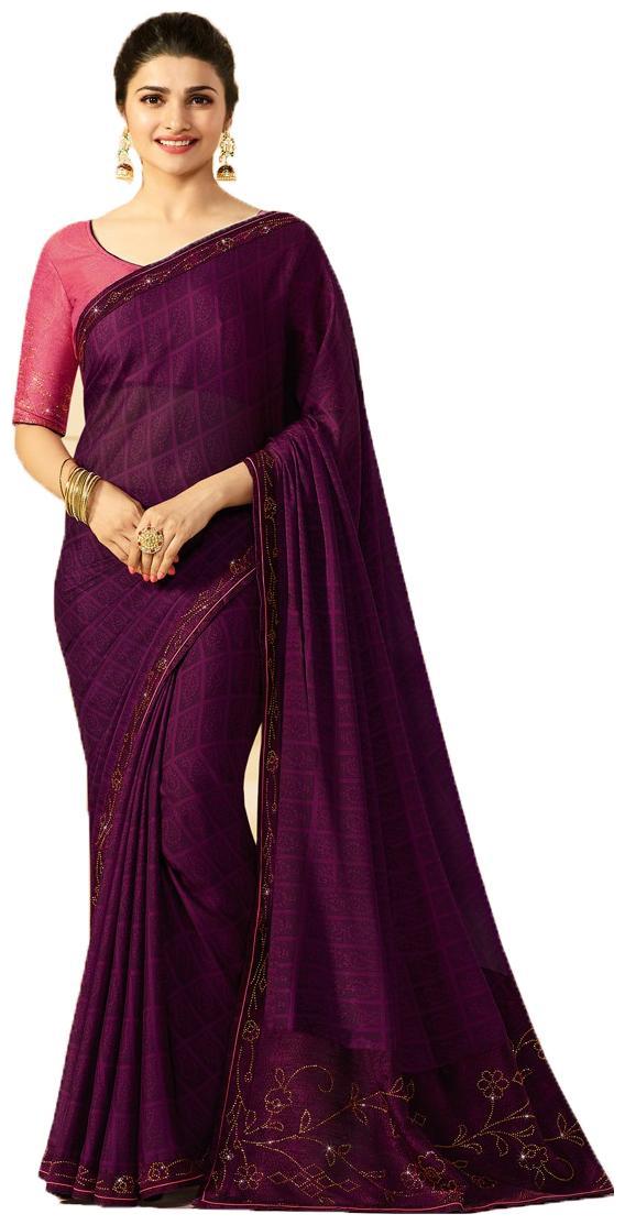 Dhanu Fashion Latest Design Purple Color White Rangoli (Silk) Stone Work Saree With Blouse Piece
Dhanu Fashion Latest Design Purple Color White Rangoli (Silk) Stone Work Saree With Blouse Piece