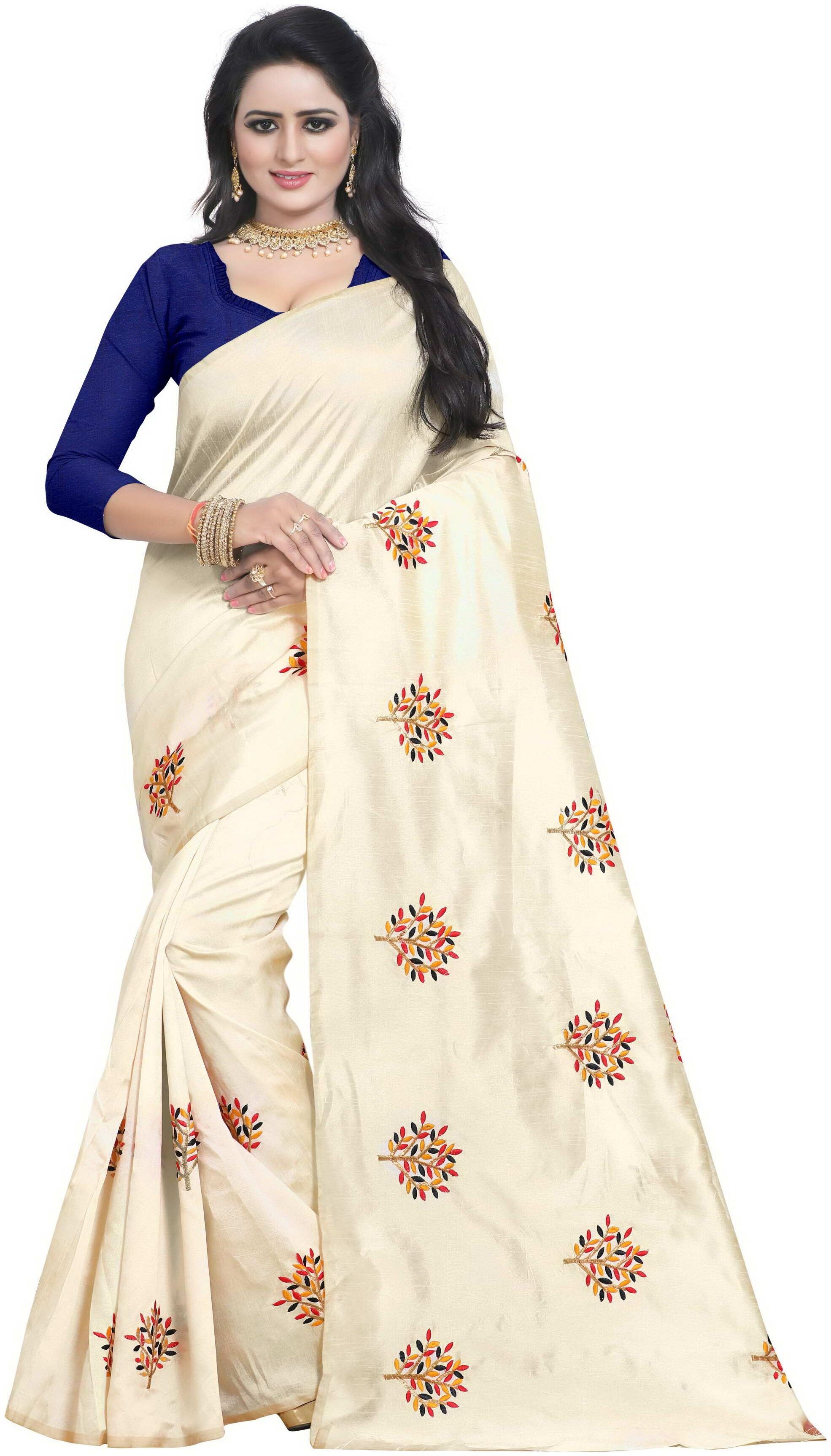 Dhanu Fashion Latest Design Cream Color Zarna Silk Embroderied Saree With Blouse Piece
Dhanu Fashion Latest Design Cream Color Zarna Silk Embroderied Saree With Blouse Piece