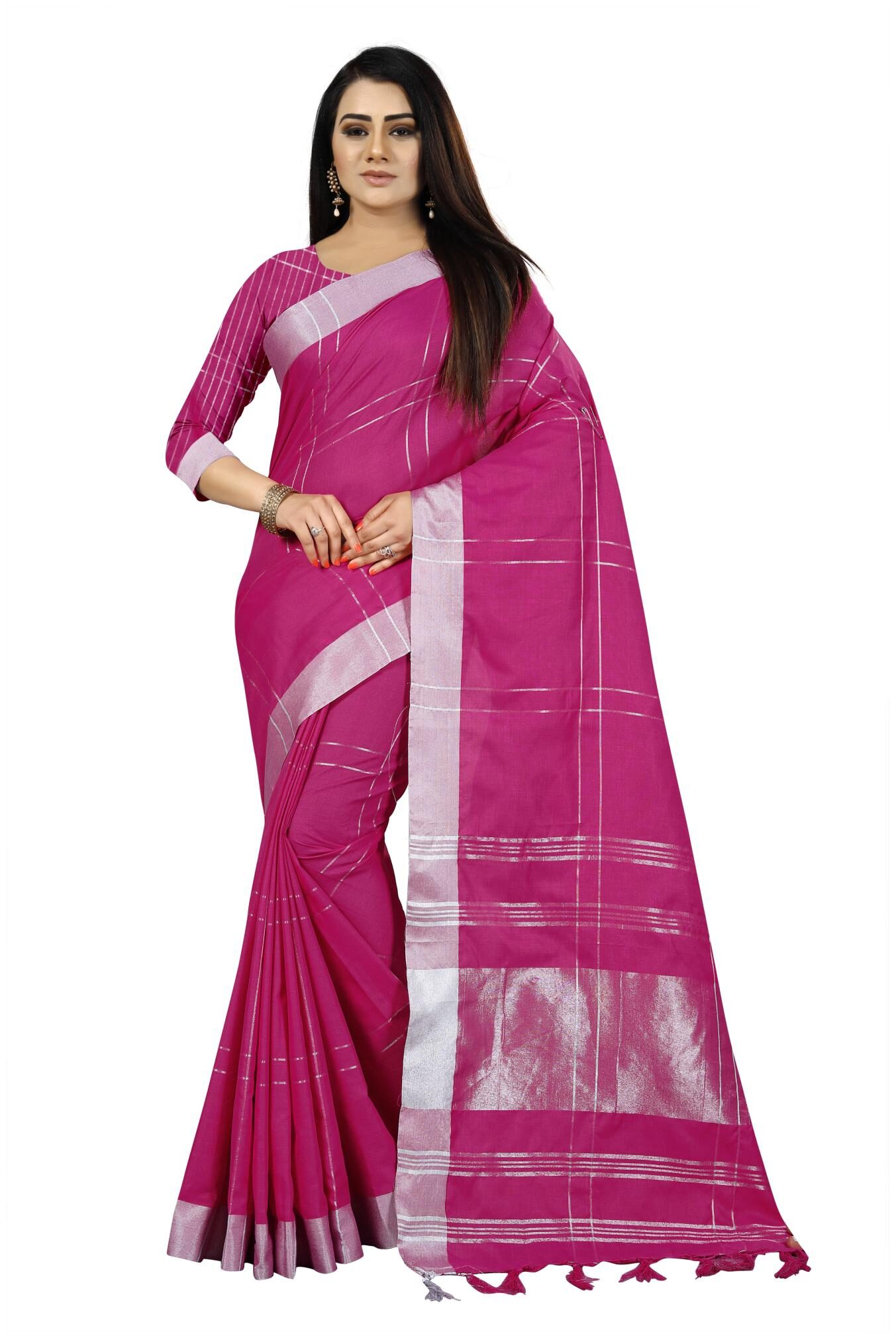 Egrecia Women Soft Linen Cotton Silk Saree With Styles Look With Blouse Piece (Pink)
Egrecia Women Soft Linen Cotton Silk Saree With Styles Look With Blouse Piece (Pink)