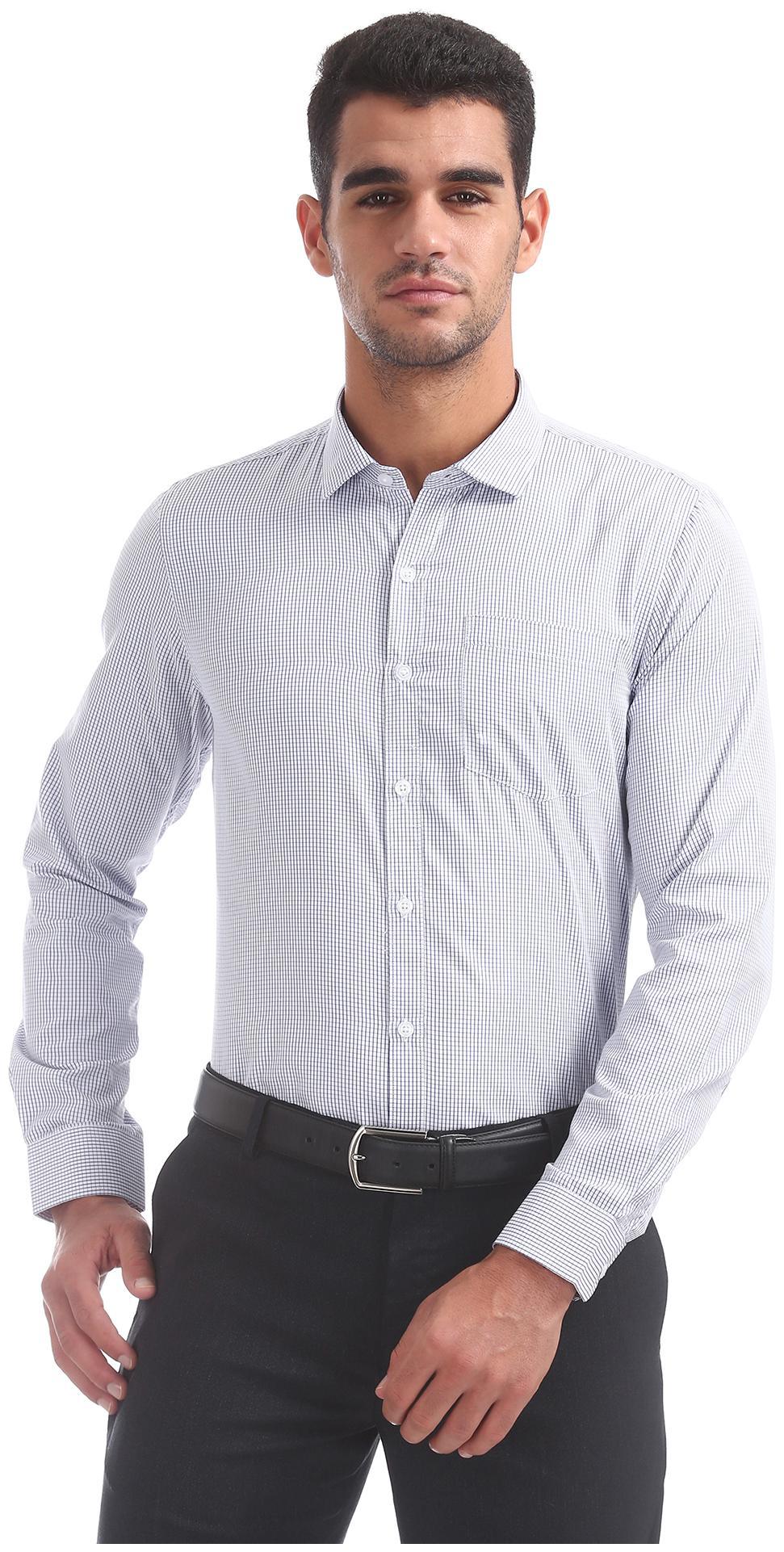Excalibur Men Regular fit Formal Shirt - Blue 
Excalibur Men Regular fit Formal Shirt - Blue