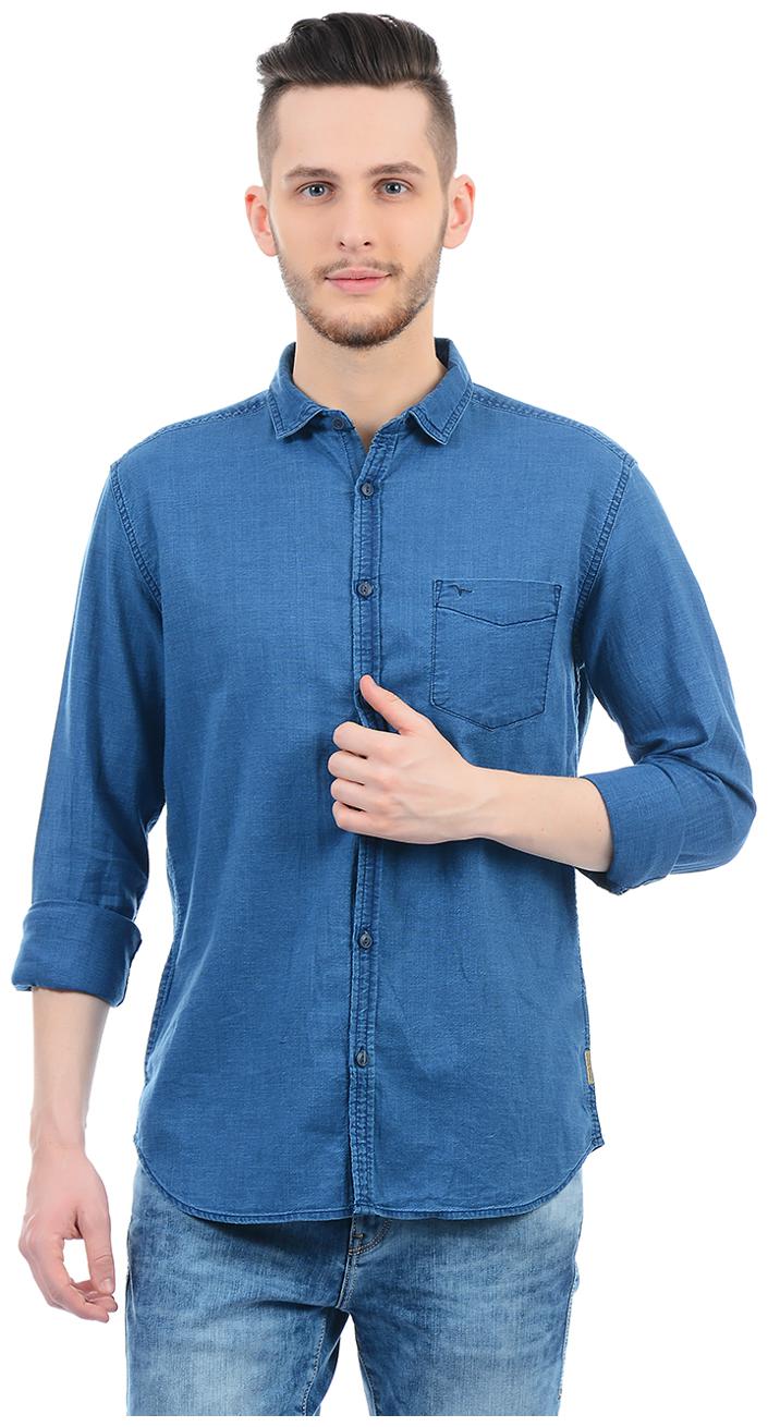 Flying Machine Men Blue Solid Regular Fit Casual Shirt
Flying Machine Men Blue Solid Regular Fit Casual Shirt