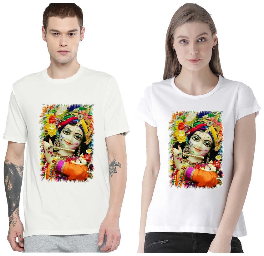 Freely Couple Half-Sleeve Cotton White Color Printed T-Shirts - Pack Of 2 (Holi Edition)
Freely Couple Half-Sleeve Cotton White Color Printed T-Shirts - Pack Of 2 (Holi Edition)
