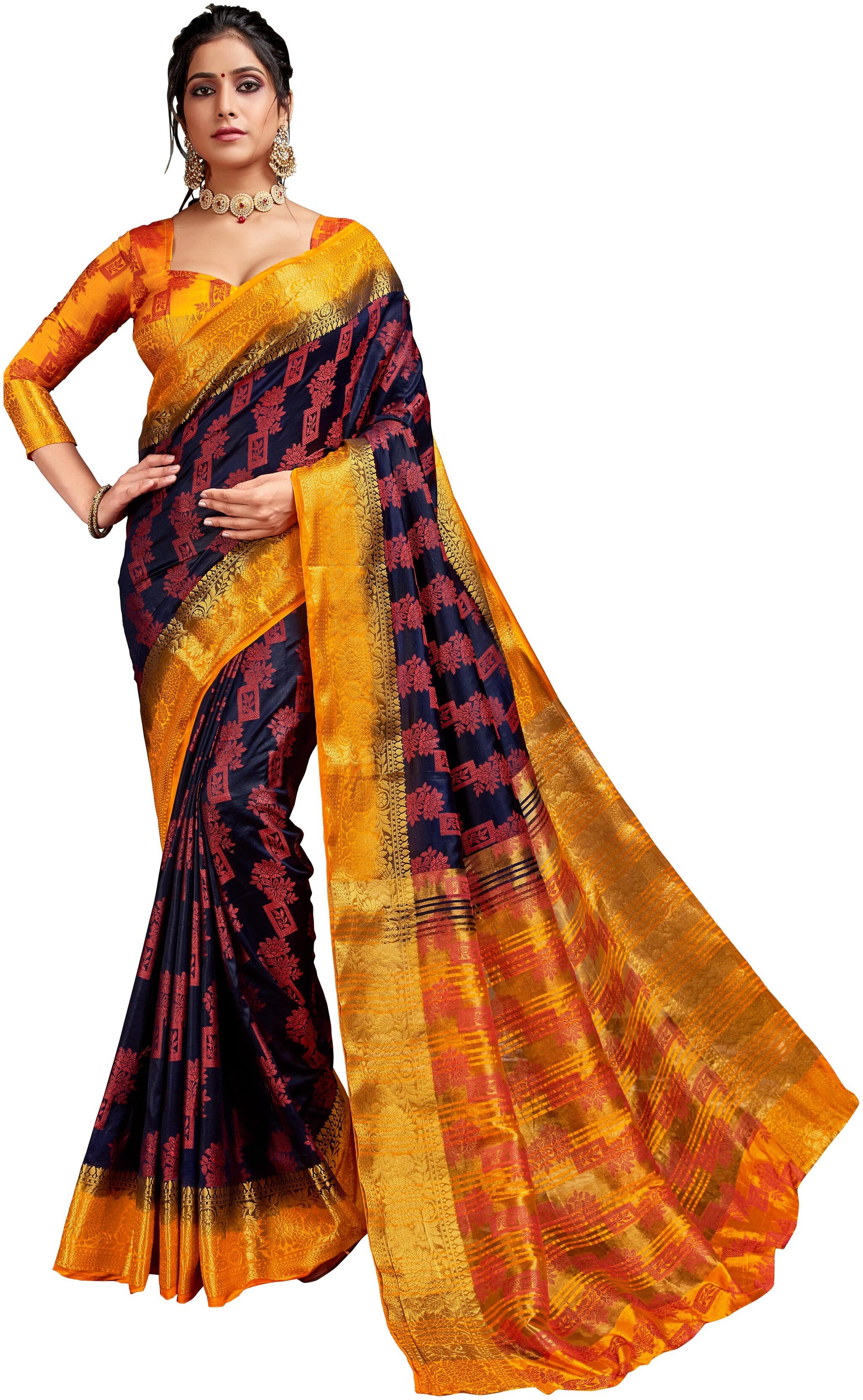 Genius Creation Womens Latest Design Blue Color Art Silk Saree With Blouse Piece
Genius Creation Womens Latest Design Blue Color Art Silk Saree With Blouse Piece