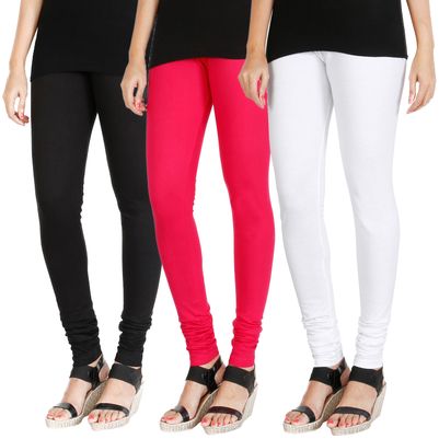 HRINKAR BLACK DARK PINK WHITE Soft Cotton Lycra Plain leggings for womens combo Pack of 3 Size - L XL XXL - HLGCMB0648-XL
HRINKAR BLACK DARK PINK WHITE Soft Cotton Lycra Plain leggings for womens combo Pack of 3 Size - L XL XXL - HLGCMB0648-XL
