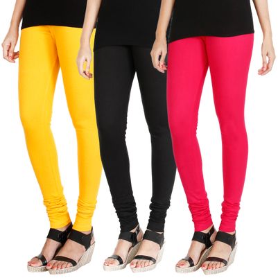 HRINKAR MANGO YELLOW BLACK DARK PINK Soft Cotton Lycra Plain Salwar leggings combo Pack of 3 Size - L XL XXL - HLGCMB0394-XL
HRINKAR MANGO YELLOW BLACK DARK PINK Soft Cotton Lycra Plain Salwar leggings combo Pack of 3 Size - L XL XXL - HLGCMB0394-XL
