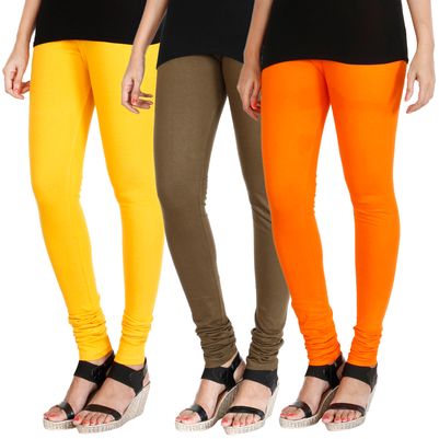 HRINKAR MANGO YELLOW MEHENDI BRIGHT ORANGE Soft Cotton Lycra Plain leggings for womens combo Pack of 3 Size - L XL XXL - HLGCMB0400-XL
HRINKAR MANGO YELLOW MEHENDI BRIGHT ORANGE Soft Cotton Lycra Plain leggings for womens combo Pack of 3 Size - L XL XXL - HLGCMB0400-XL