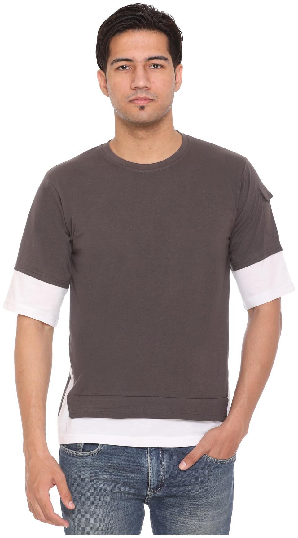 HVBK Men Brown White Regular fit Cotton Blend Round neck T-Shirt - Pack Of 1
HVBK Men Brown White Regular fit Cotton Blend Round neck T-Shirt - Pack Of 1