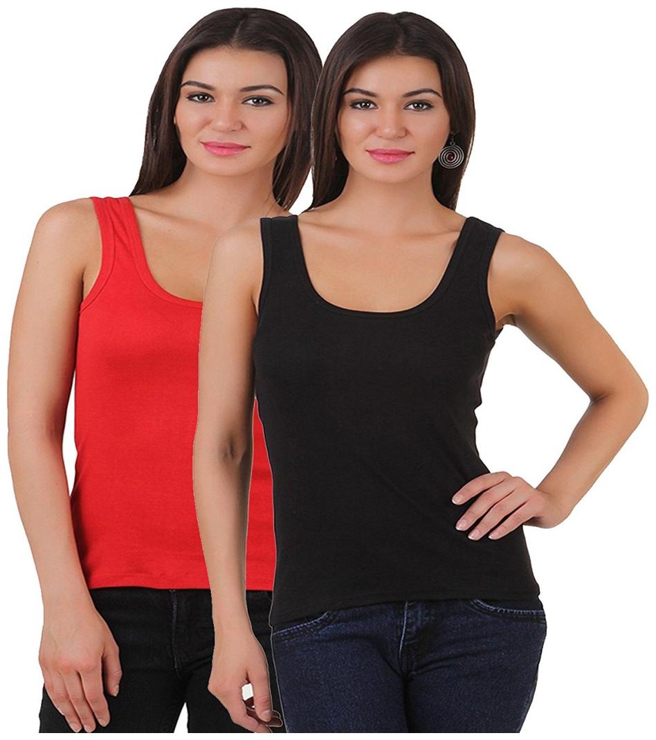 I Shop Girls Women s Red Black Cotton Lycra Tank Top Spaghetti Pack of 2 Offer
I Shop Girls Women s Red Black Cotton Lycra Tank Top Spaghetti Pack of 2 Offer