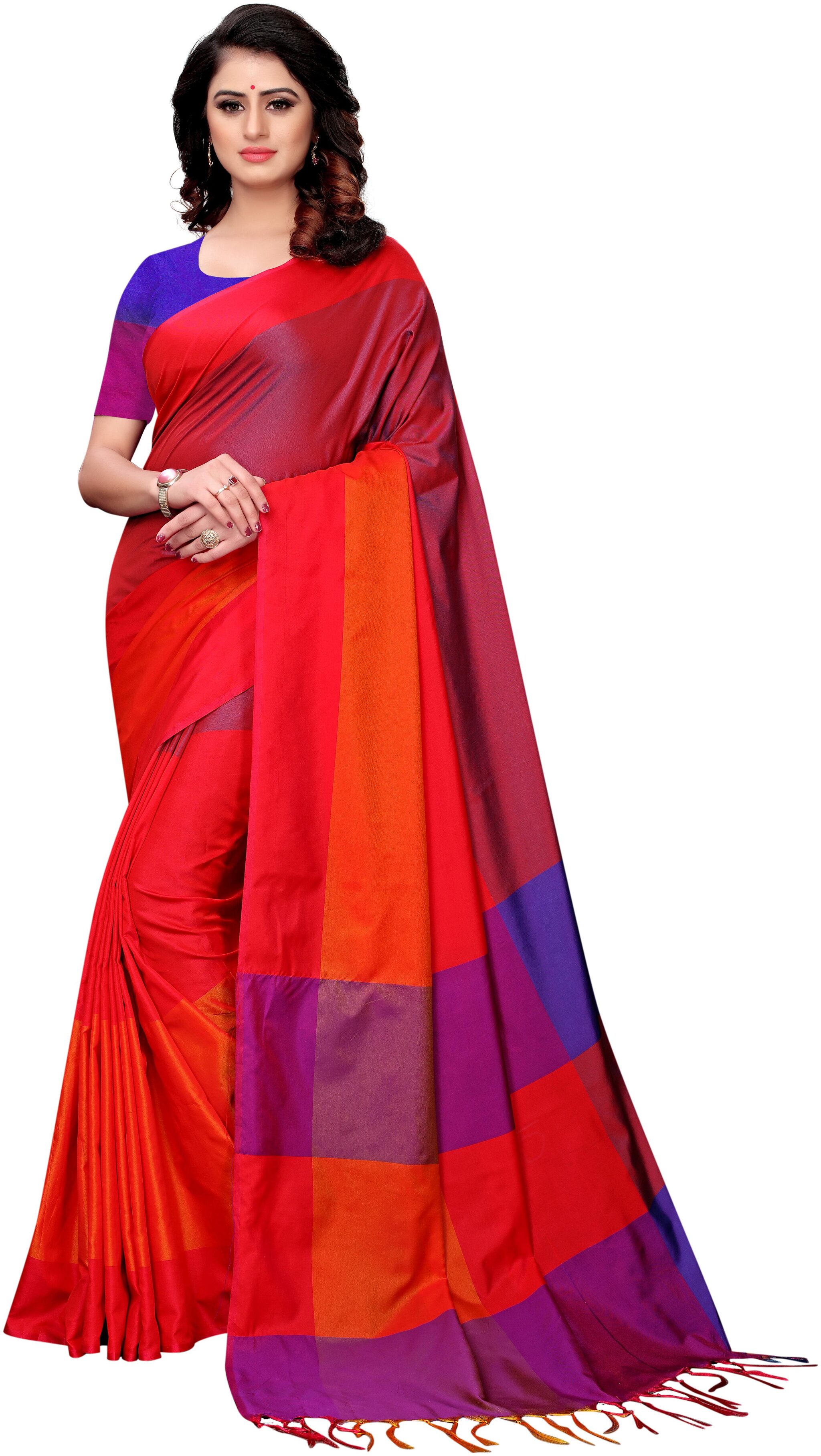 Indian Beauty Women Red Color Cotton Silk Blend Plain Saree Border Tassels With Blouse pcs (NAMO RED Free Size)
Indian Beauty Women Red Color Cotton Silk Blend Plain Saree Border Tassels With Blouse pcs (NAMO RED Free Size)