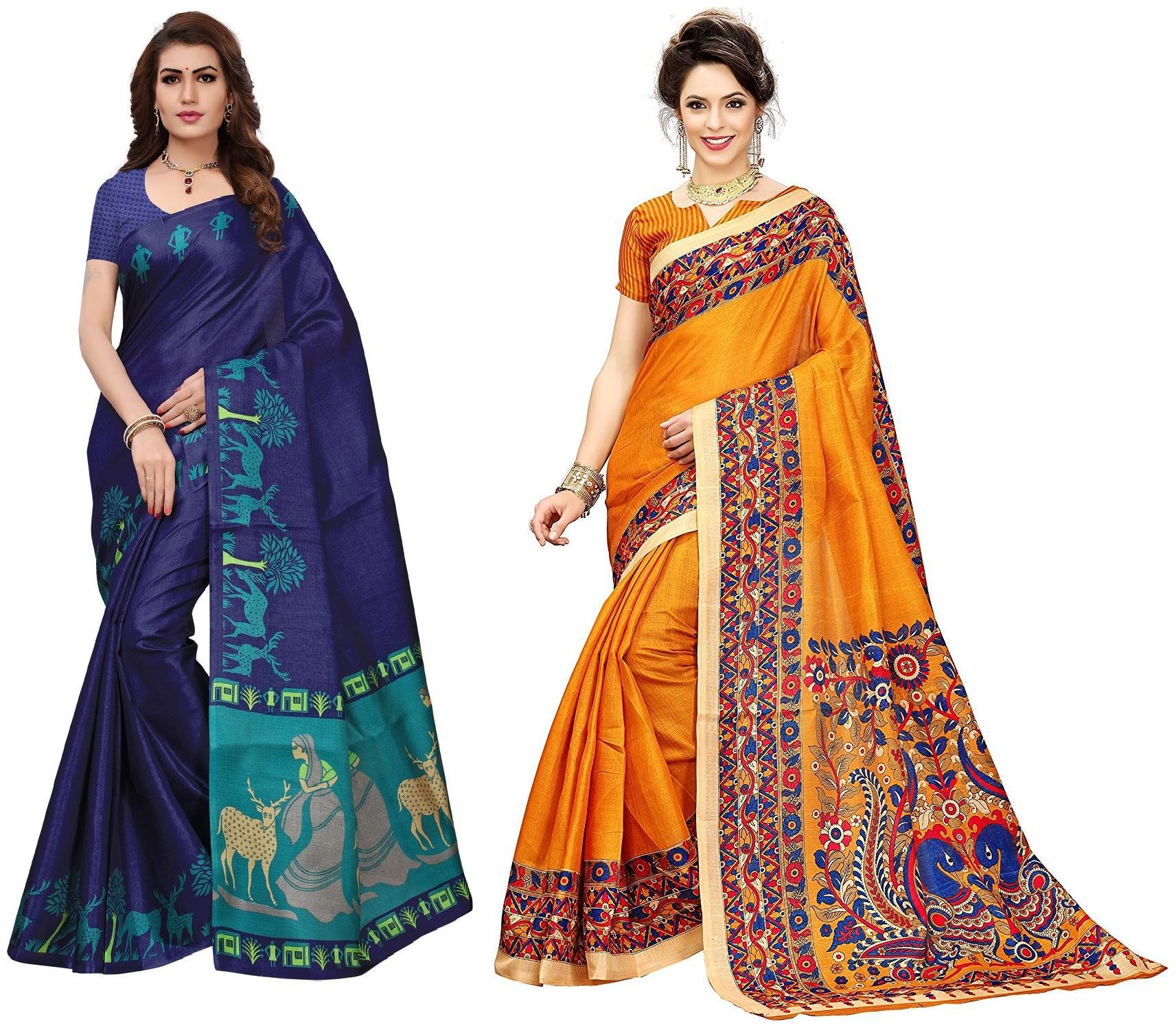 Indian Beauty Women s Multi Color Mysore Silk Printed Saree With Blouse Piece (Pack of 2 Multi Color Free Size)
Indian Beauty Women s Multi Color Mysore Silk Printed Saree With Blouse Piece (Pack of 2 Multi Color Free Size)