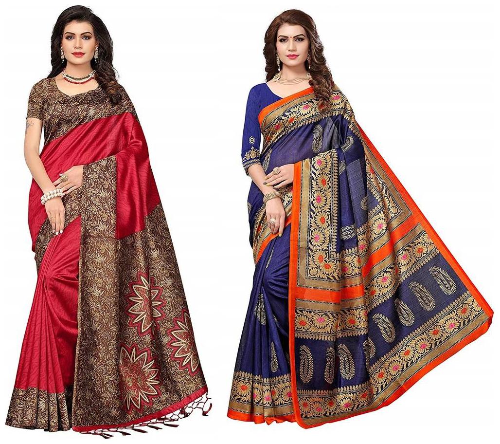 Indian Beauty Women s Art Mysore Khadi Silk Saree With Blouse Piece Pack of 2
Indian Beauty Women s Art Mysore Khadi Silk Saree With Blouse Piece Pack of 2