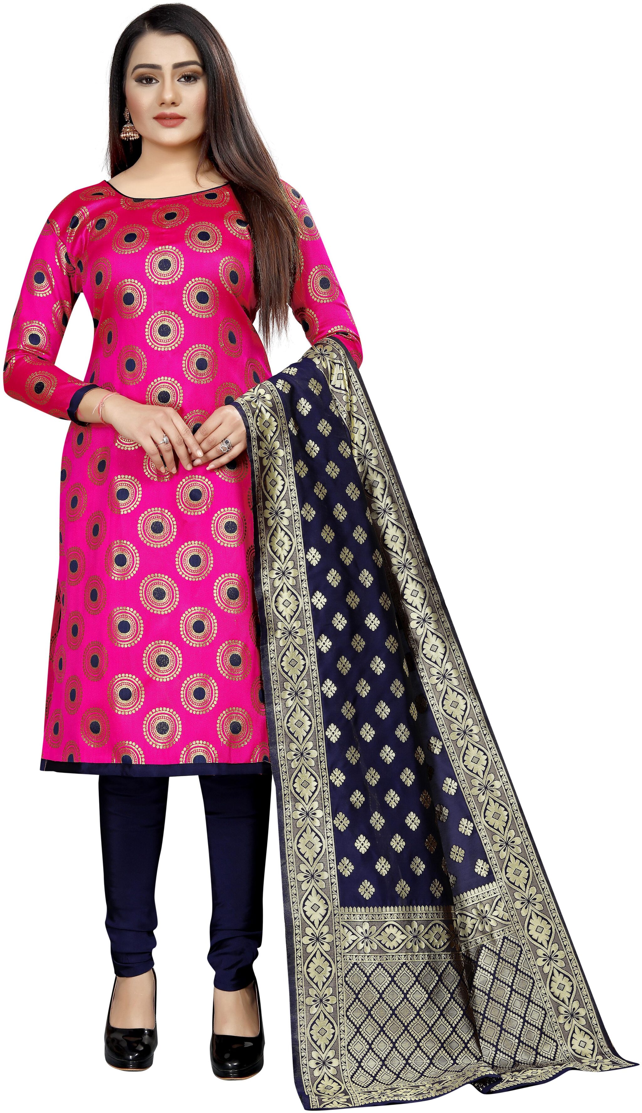 INDIAN BEAUTIFUL Pink Unstitched Kurta with bottom dupatta With dupatta Dress Material
INDIAN BEAUTIFUL Pink Unstitched Kurta with bottom dupatta With dupatta Dress Material